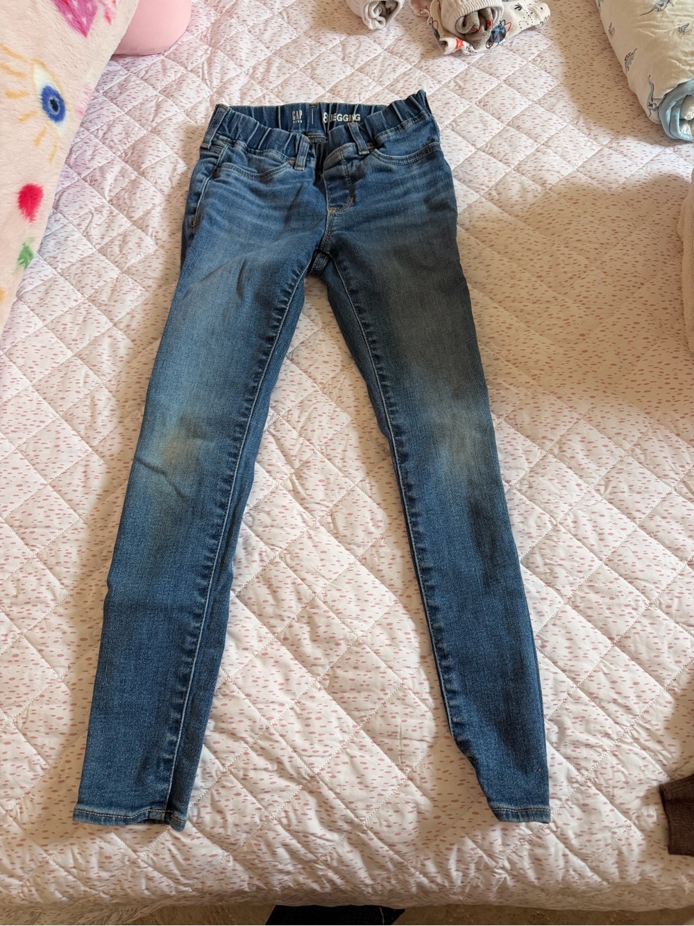 GAP Girls Stretch Skinny Jeans in Blue Wash